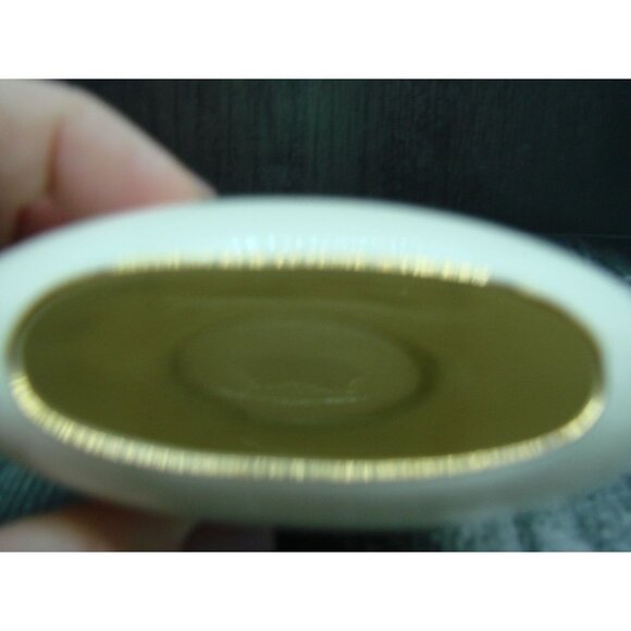 Vintage Otagiri Oval Bud Vase Handpainted Violet Purple Flowers Gold Trim Marked - Picture 8 of 11